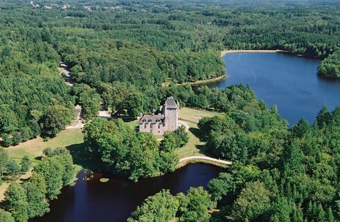Luftaufnahme des Domaine de Sédières