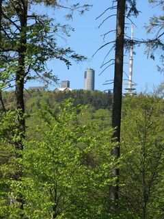 Blick von der Schönen Leite zum Inselsberg