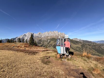 Photo de Birgit Rasser le long du parcours