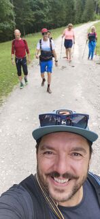 Foto von Klaus Lehner entlang der Tour