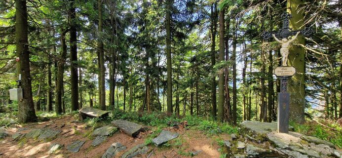 Photo de Sabine Arbinger le long du parcours