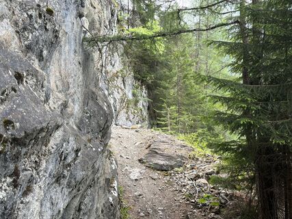 Photo de Maria Kammermann le long du parcours