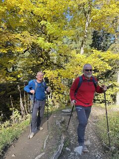 Photo de Heinz Isele le long du parcours