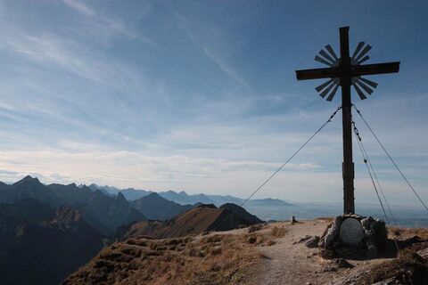 Am Gipfel der Großen Klammspitze