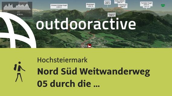 Fernwanderweg in der Hochsteiermark: Nord Süd Weitwanderweg 05 durch die Steiermark