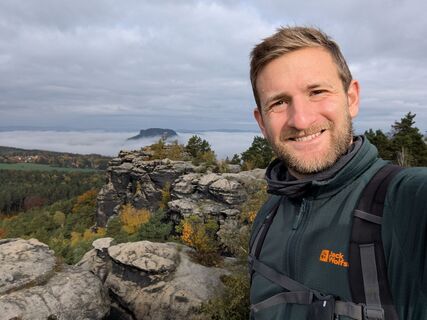 Photo de Max Habich le long du parcours