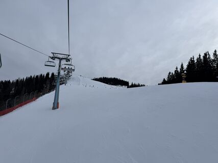 Foto von Pisten-Walze entlang der Tour