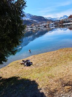 Foto von Elisabeth Schmutz entlang der Tour