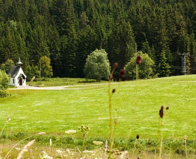 Maria im Moos Kapelle aus der Ferne
