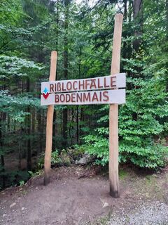 Start ist beim Wanderparkplatz Rißlochfälle