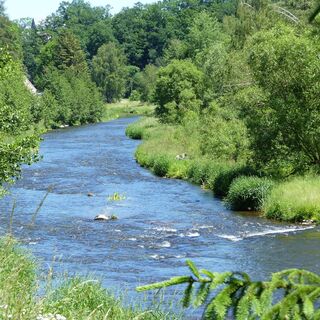 Freiberger Mulde am Kahnhebehaus Großvoigtsberg