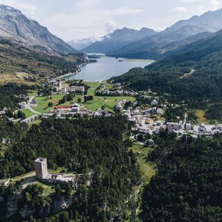 Maloja der Startpunkt des Innradweg