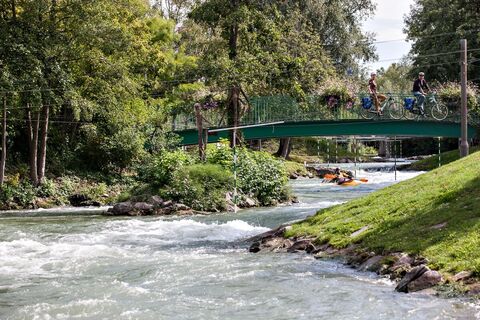 Rhein-Radweg - Huningue Parc des eaux vives