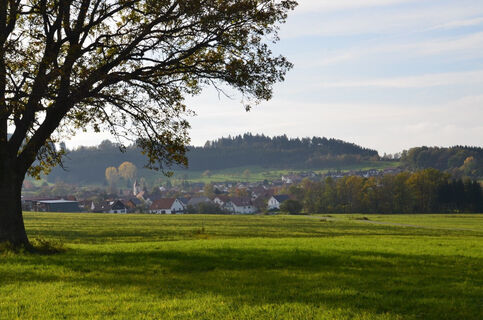 Blick auf Weilen unter den Rinnen