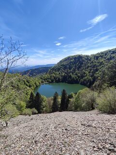 Photo de Sonja Herdeg le long du parcours