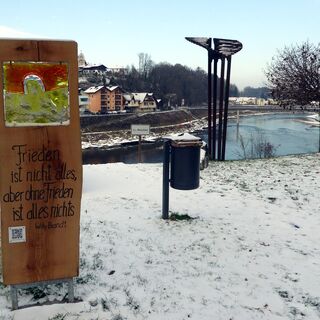 Friedensstation in Laufen.