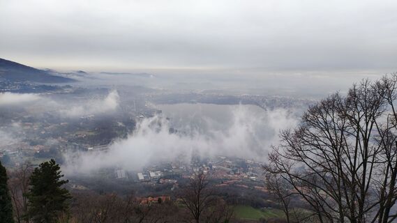 Foto de Stefano Fabi a lo largo del recorrido