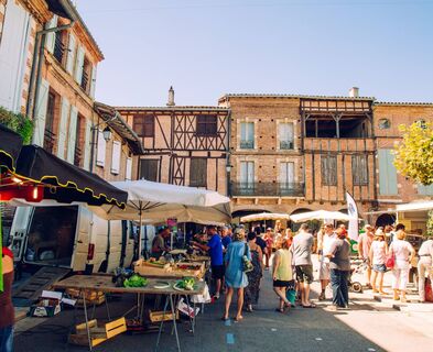 Gourmet-Morgen auf dem Markt in Lisle sur Tarn