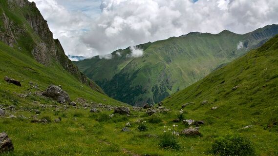 Abstieg im Val d'Esquierry