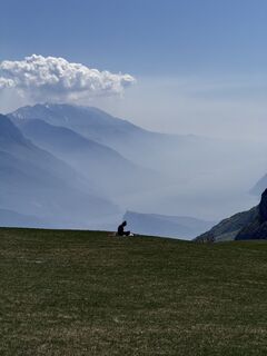 Photo de Antero Varini de Paula le long du parcours