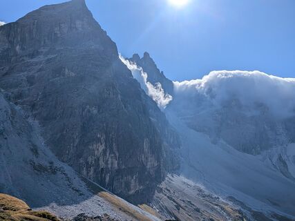 Photo de Andrea Widmoser le long du parcours
