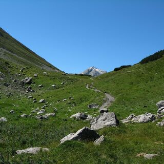 Blick über das Saulajoch.