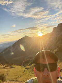 Foto de Hubert Nägele a lo largo del recorrido
