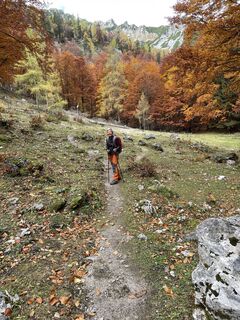 Foto von Monika Raninger entlang der Tour