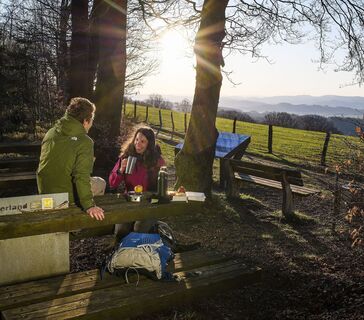 Wanderer bei der Rast