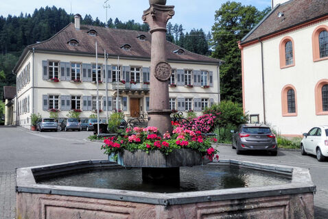 Rathaus mit Brunnen