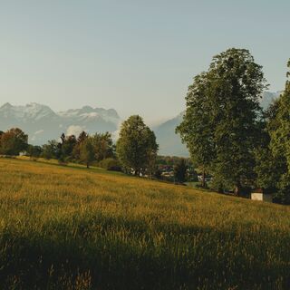 Ausblick auf die Samhofkapelle Bad Vigaun