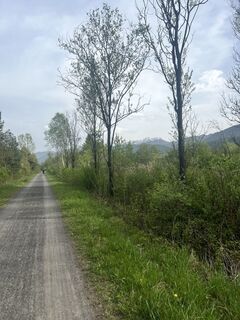 Fotografia z Eva-Maria Tschuden na trase