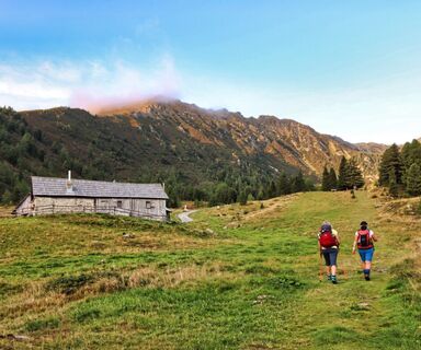 Die Scheibelalm im Morgenlicht