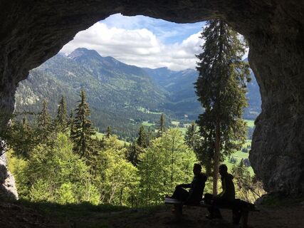 Lieglloch, Blick Richtung Gnanitzalm