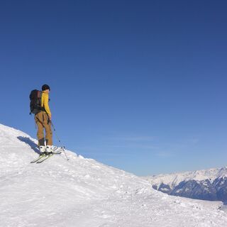 Wo gehts wohl lang bei der Abfahrt vom Tällihorn?