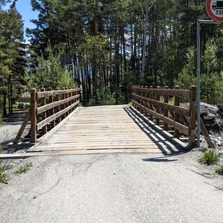 Langlaufloipe von Beaulard - Brücke