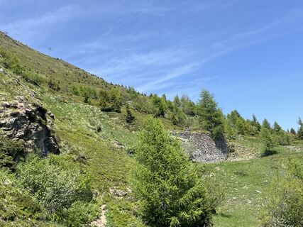 Photo de Sabine Ettischer le long du parcours
