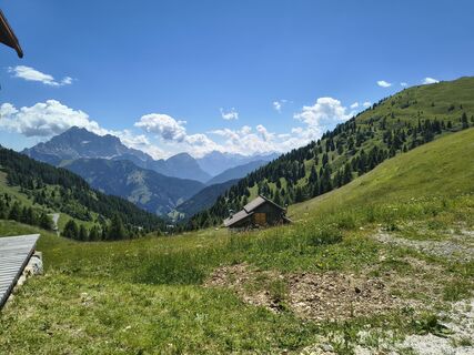 Photo de Maria Moro le long du parcours