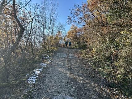 Photo de Gianfranco Idini le long du parcours