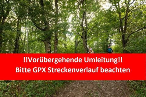 Vorübergehende Umleitung, Bitte GPX beachten_©Christoph Kerschbaum