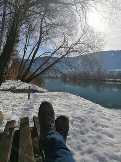Foto von Dagmar Hofer entlang der Tour