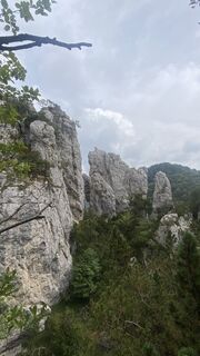 Foto von Cinzia entlang der Tour