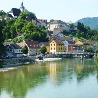 Steyrtalradweg - Blick auf Steinbach/Steyr