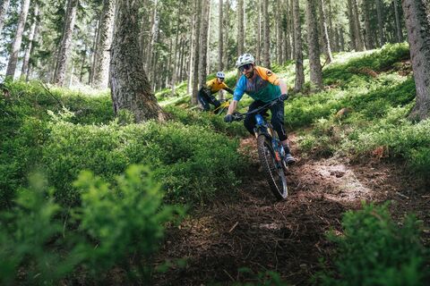 Mountainbiker auf dem Hochalm Trail