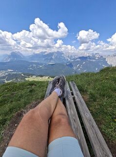 Foto von Sandra entlang der Tour