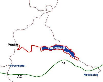 Plan Packer-Radweg R39