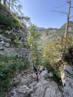 Photo de Lisa Sternowsky le long du parcours