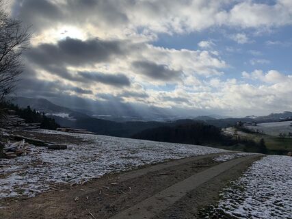 Fotografia z Leo Fahrngruber na trase